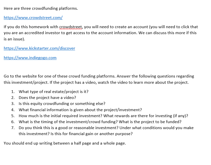Here are three crowdfunding platforms.