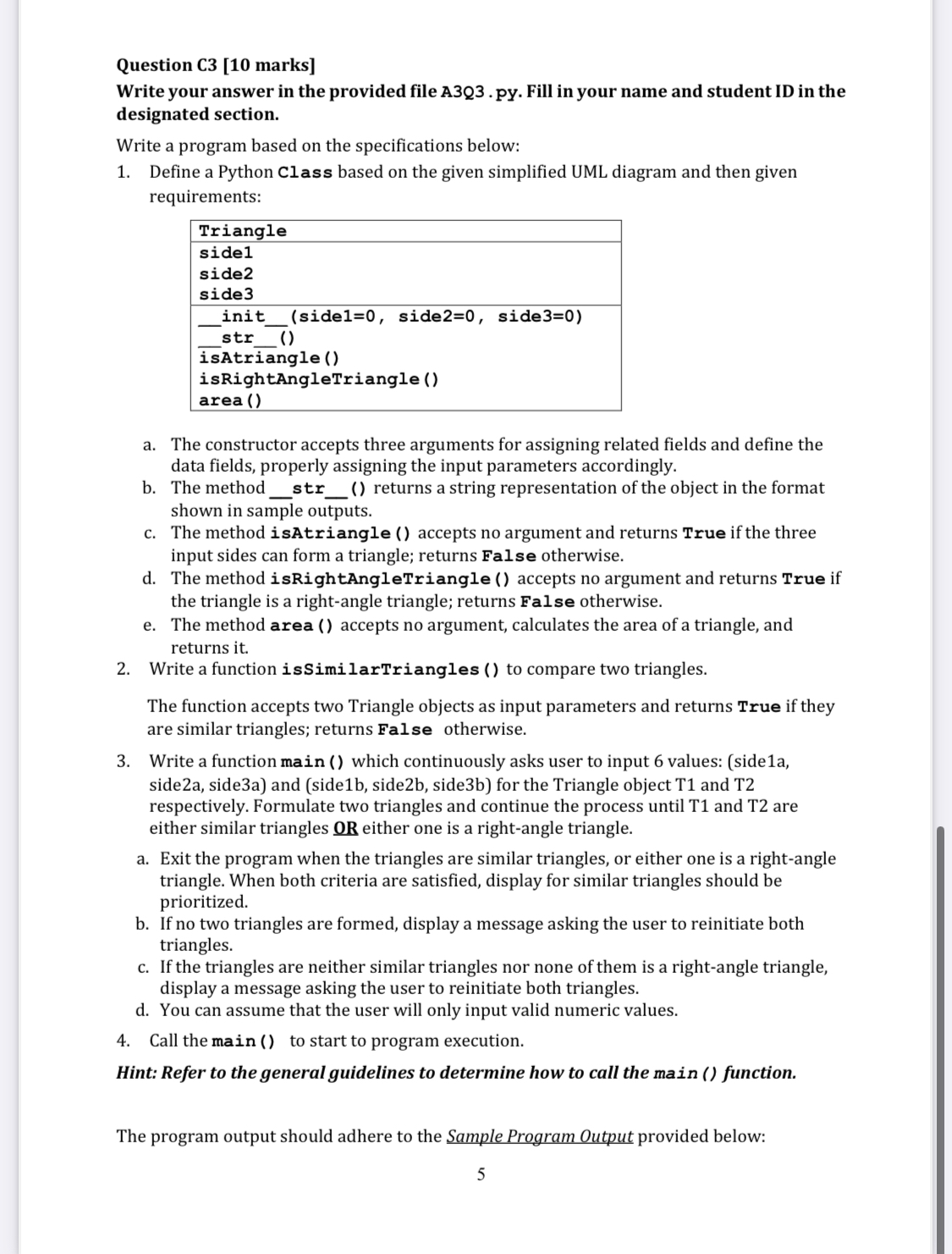Question C 3 [ 1 0 marks ] Write your answer in