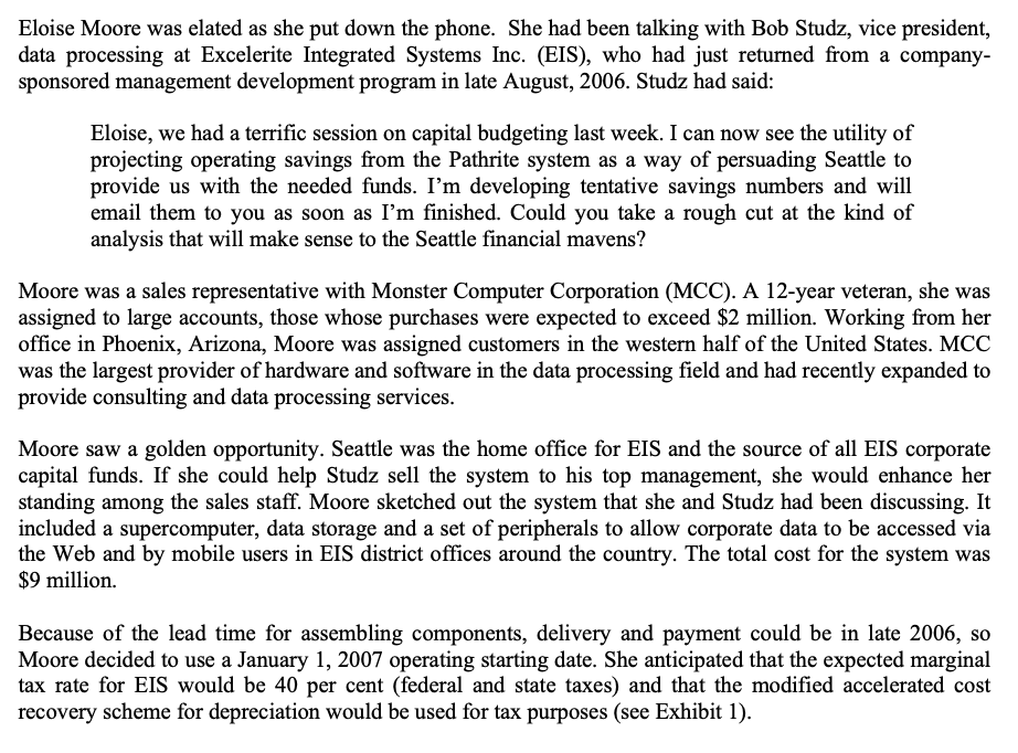 Eloise Moore was elated as she put down the