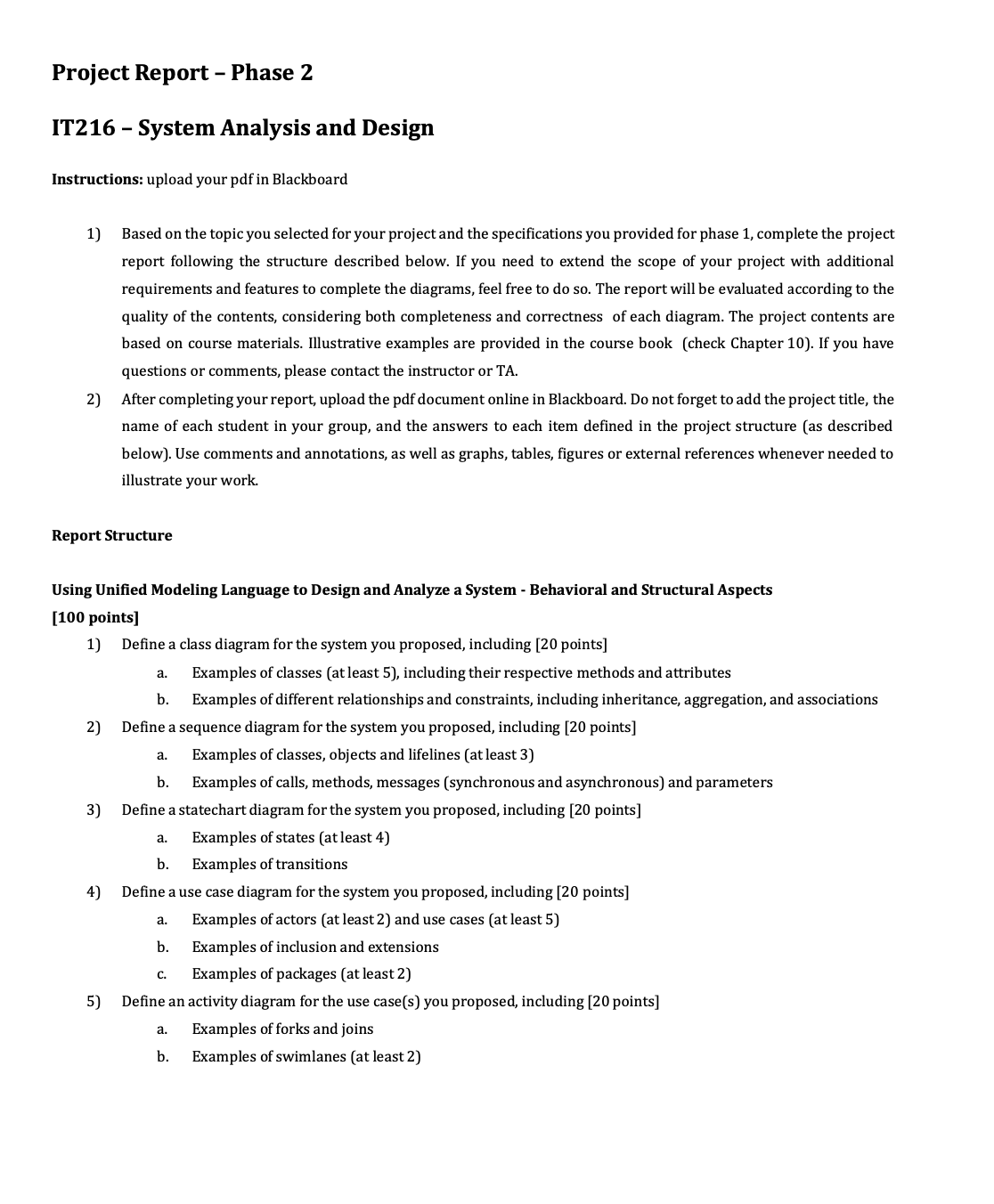 Project Report - Phase 2 IT 2 1 6 - System