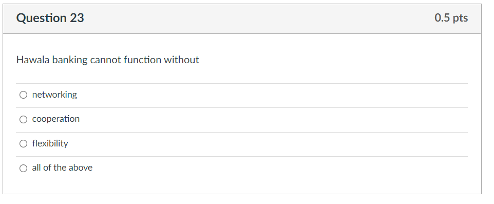 Question 22 0.5 pts What variable should be