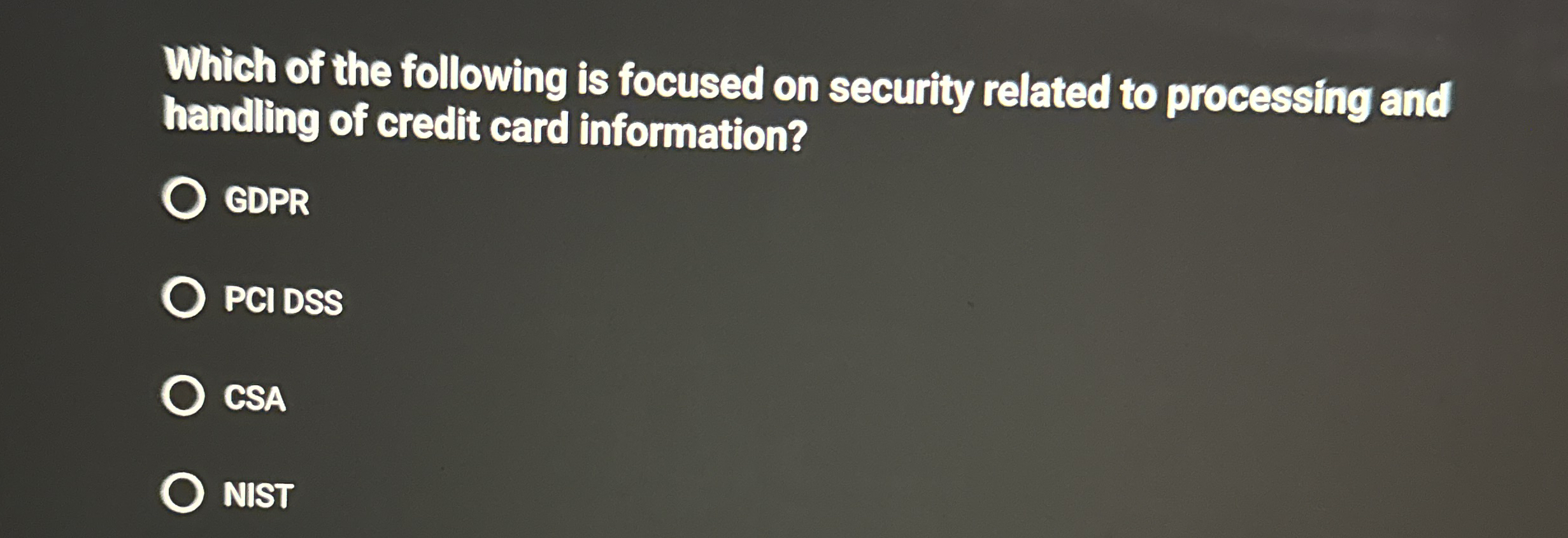 Which of the following is focused on security