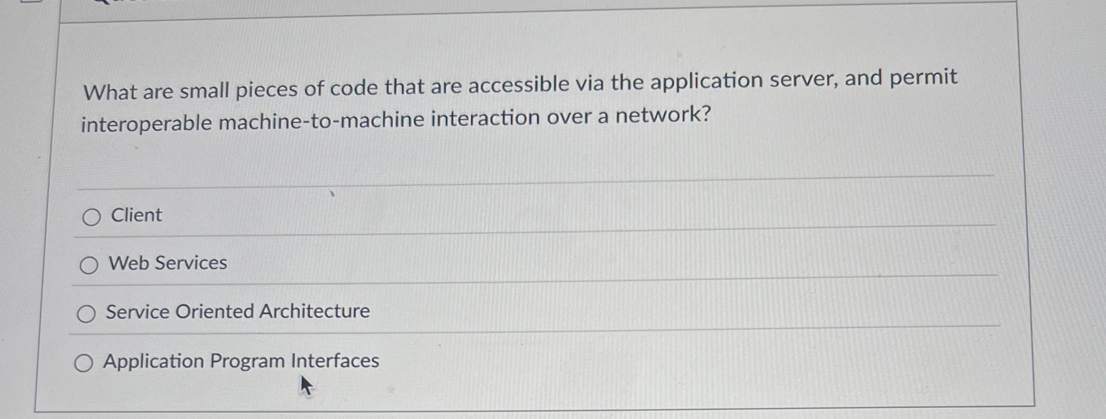 What are small pieces of code that are accessible