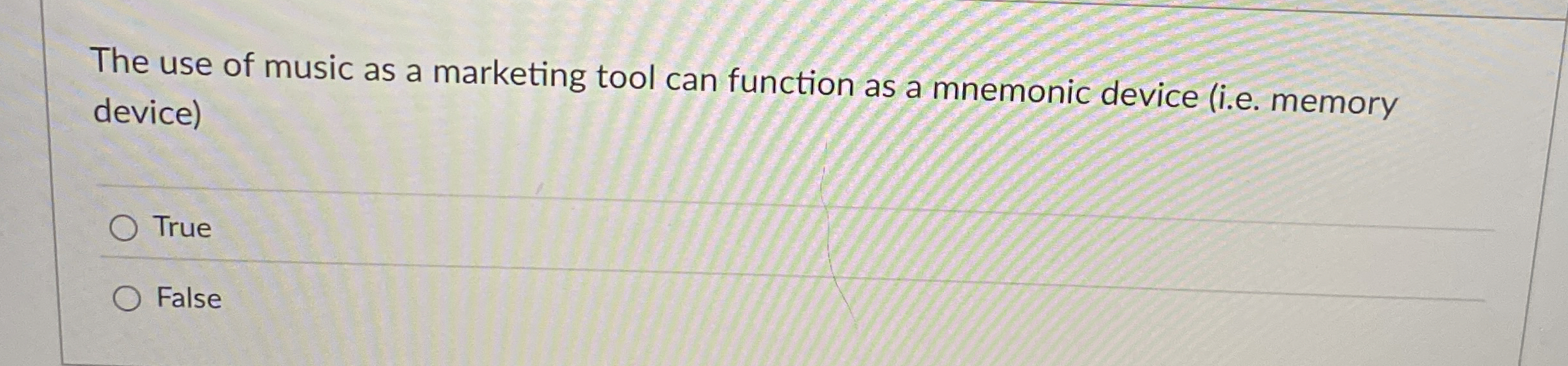 The use of music as a marketing tool can function