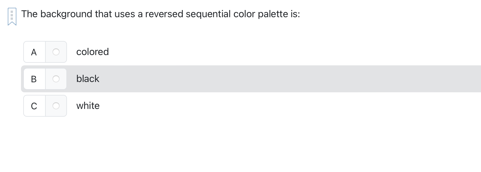 The background that uses a reversed sequential