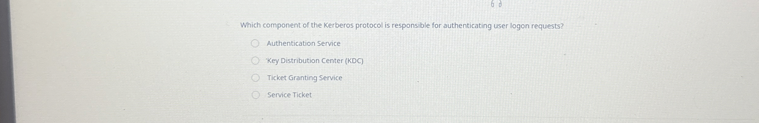 Which component of the Kerberos protocol is