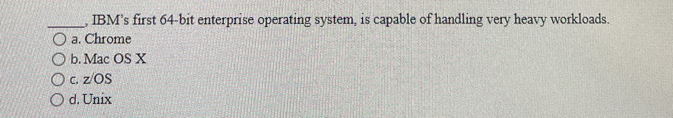 IBM's first 6 4 - bit enterprise operating