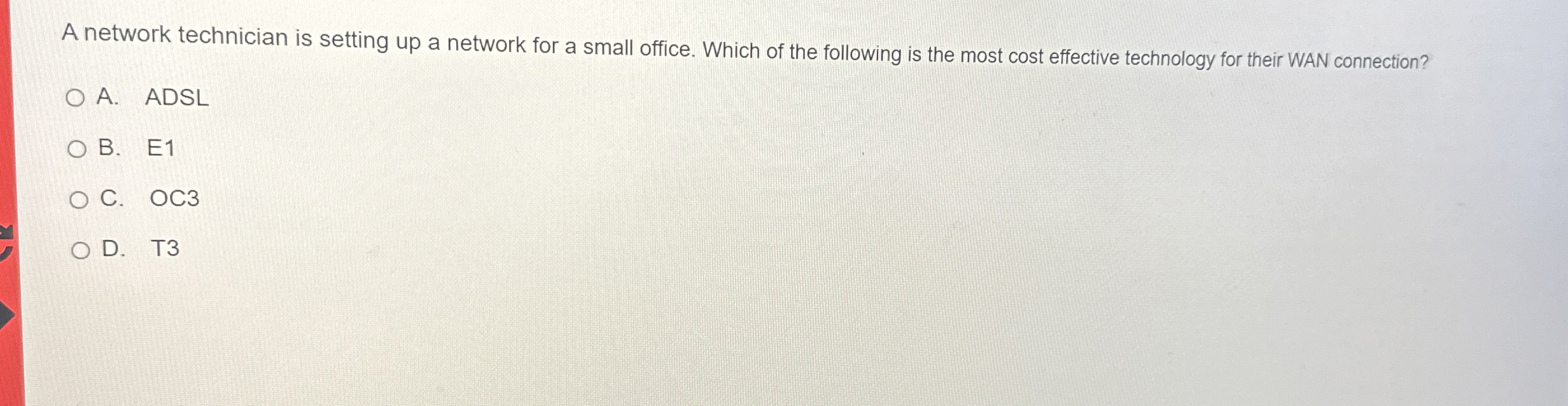 A network technician is setting up a network for