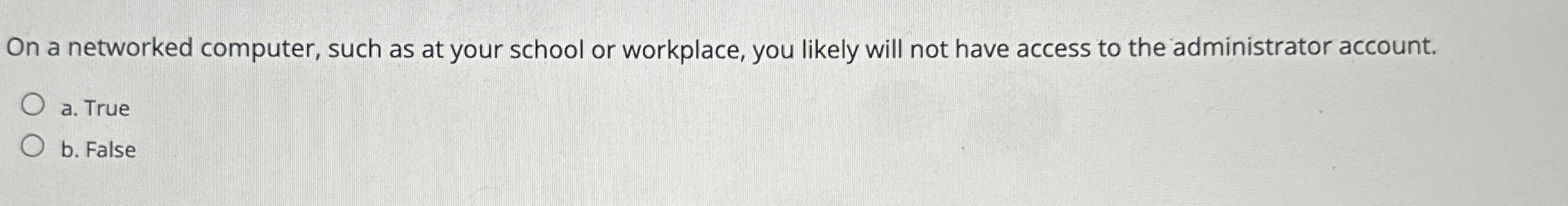 On a networked computer, such as at your school