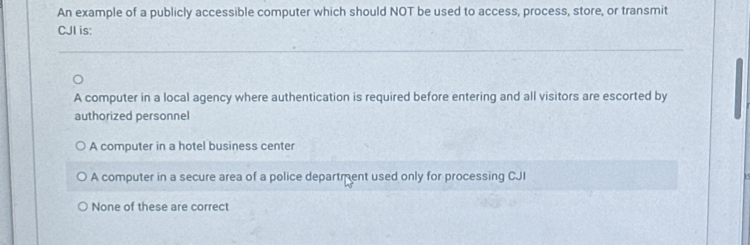 An example of a publicly accessible computer