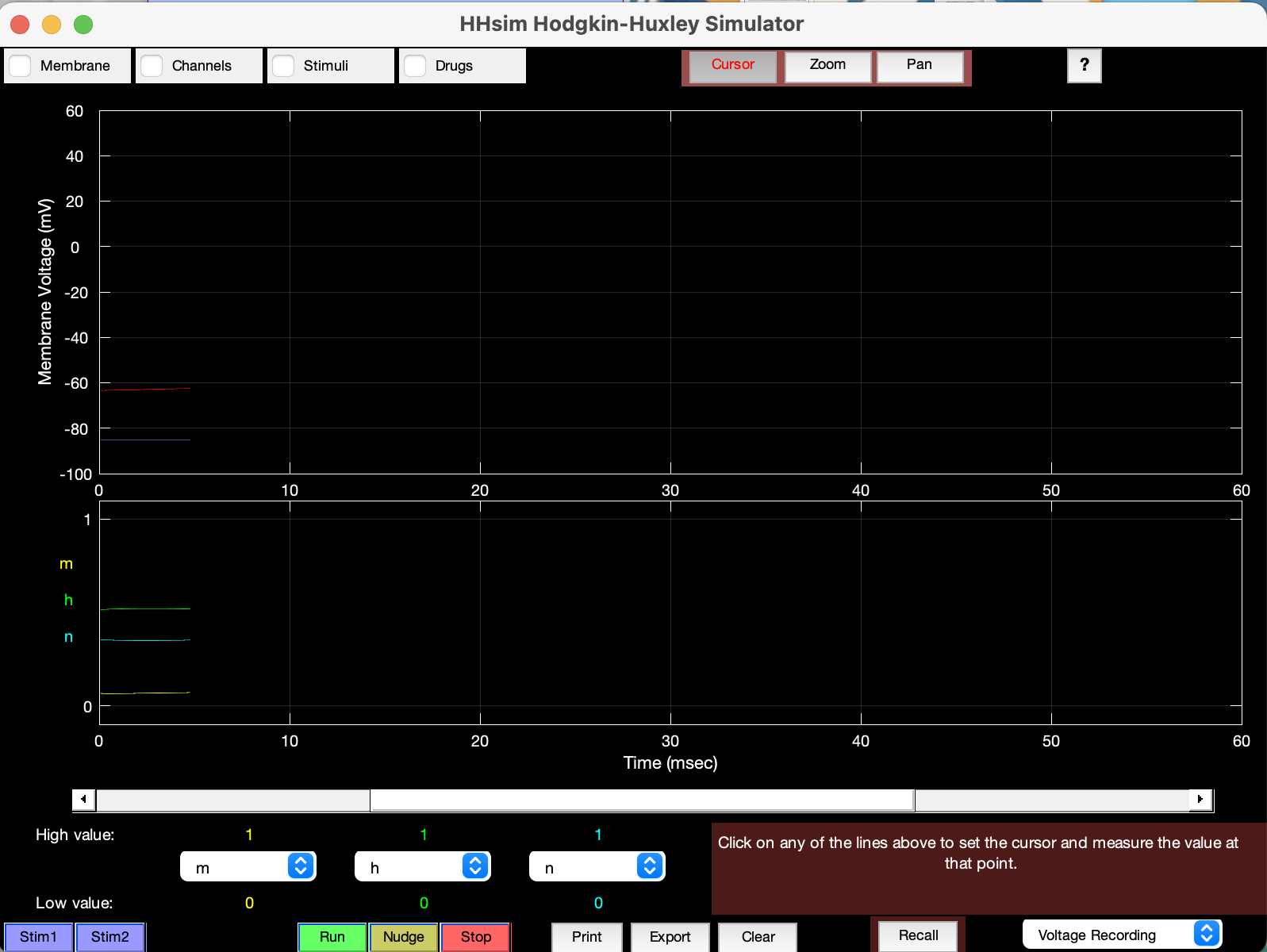 How to use the HHsim Hodgkin - Huxley Simulator?