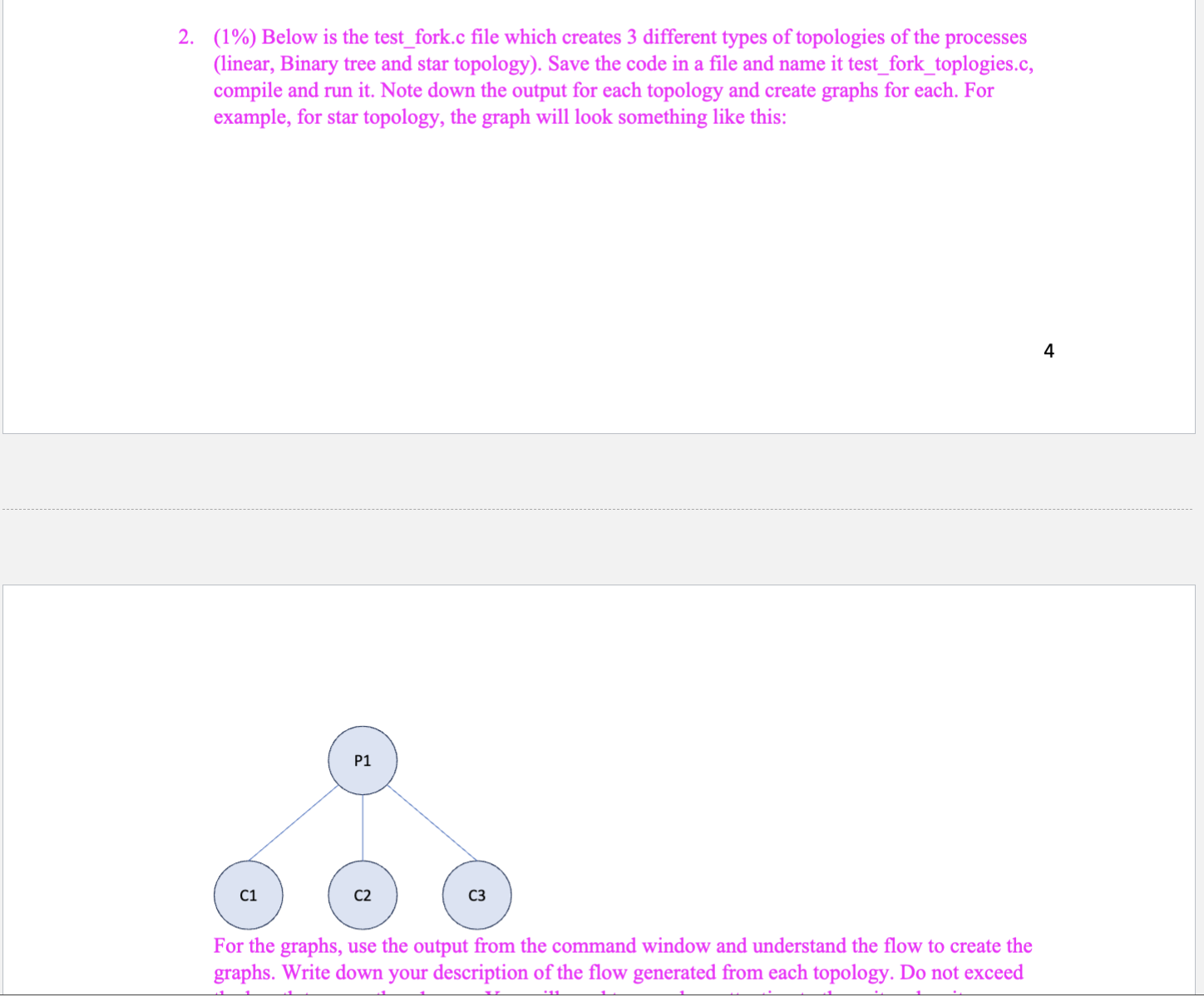 ( 1 % Below is the test _ fork.c file which
