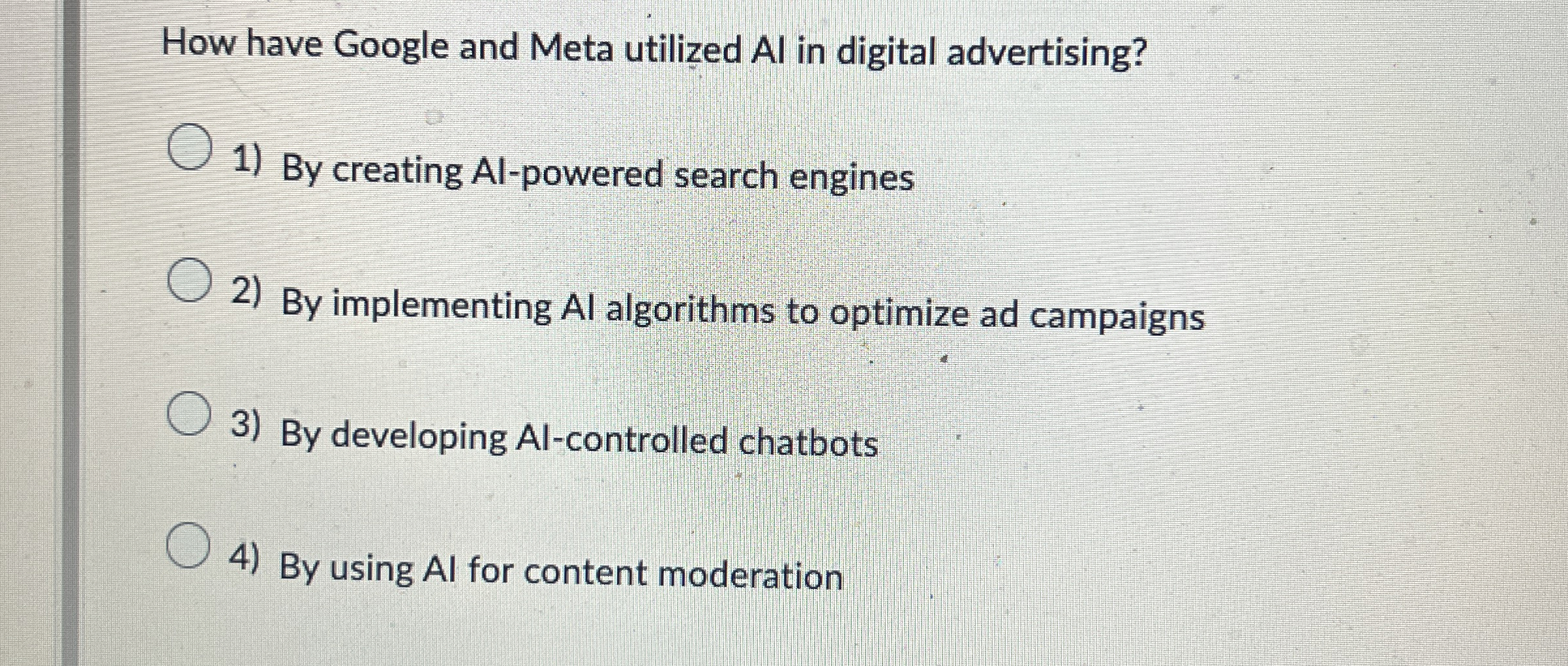How have Google and Meta utilized AI in digital