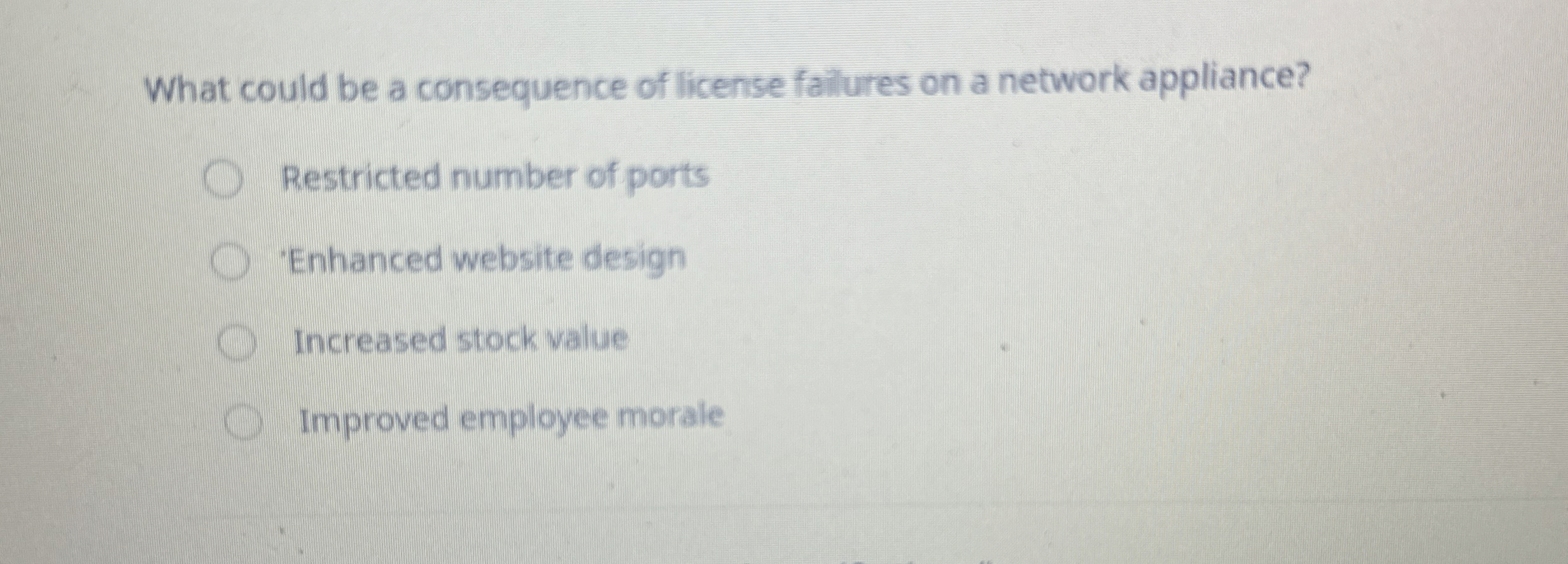 What could be a consequence of license failures