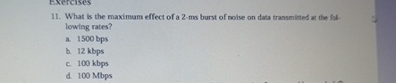 What is the maximum effect of a 2 - ms burst of