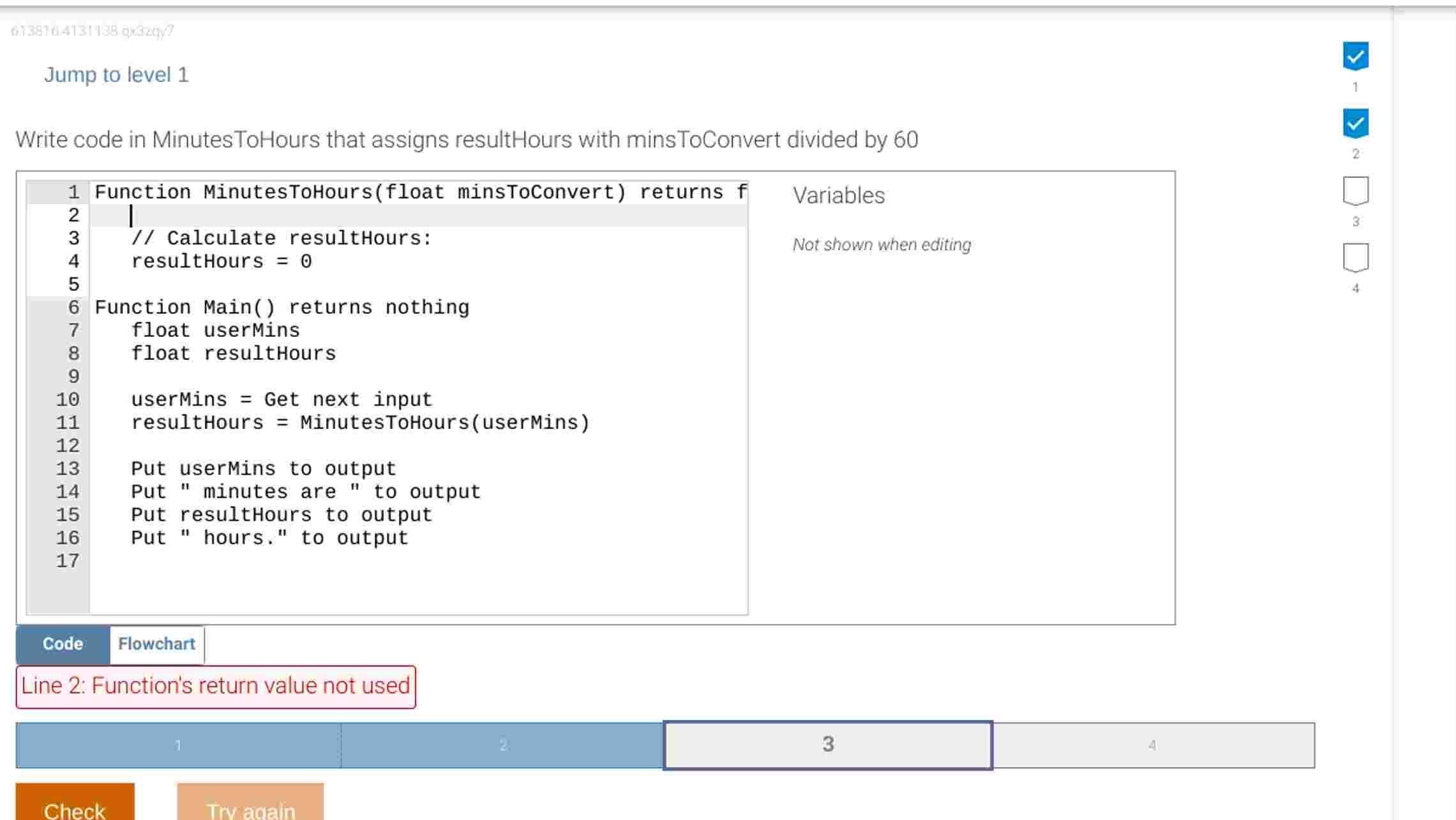 When I use the code for Def in the 2 nd line it