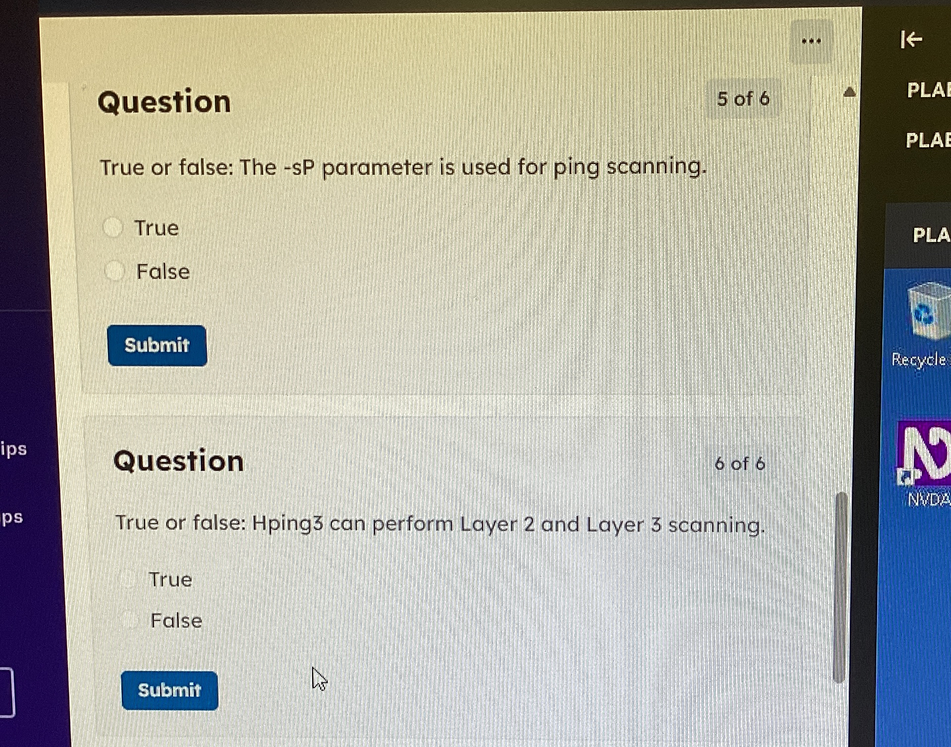 Question True or false: The - sP parameter is