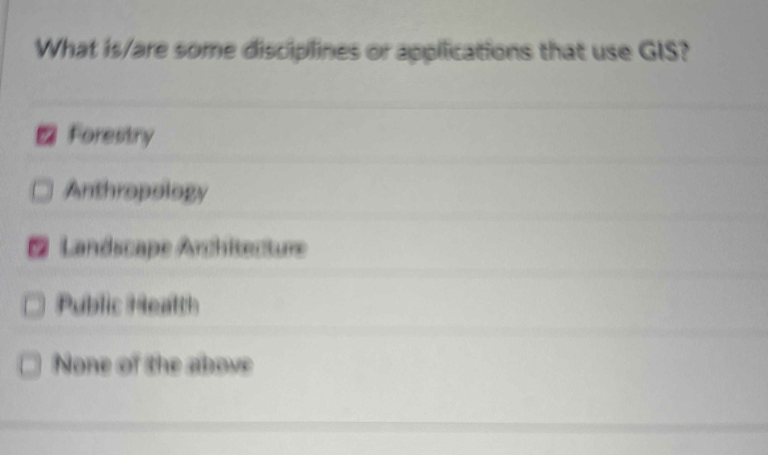 What is / are some disciplines or applications