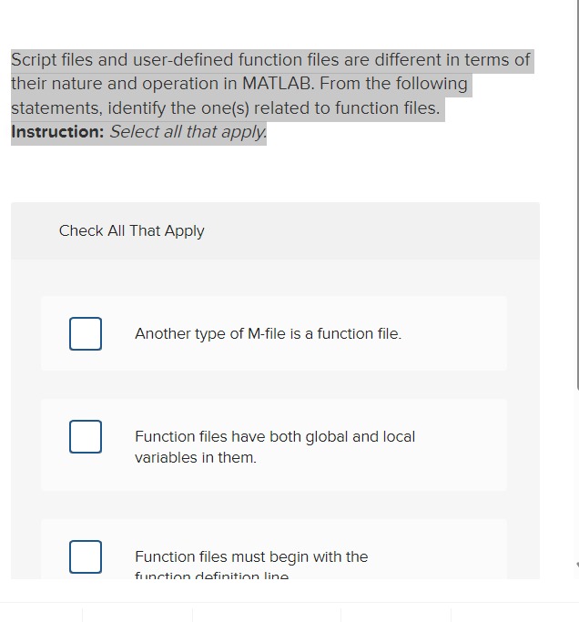 Script files and user - defined function files