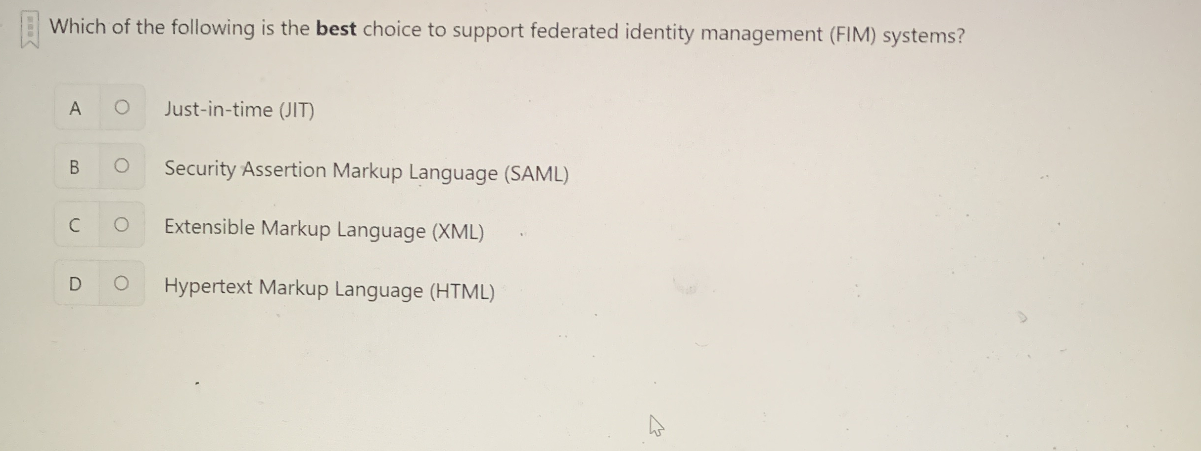 Which of the following is the best choice to