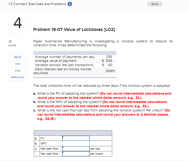 1.3 Connect: Exercises and Problems () Saved 4
