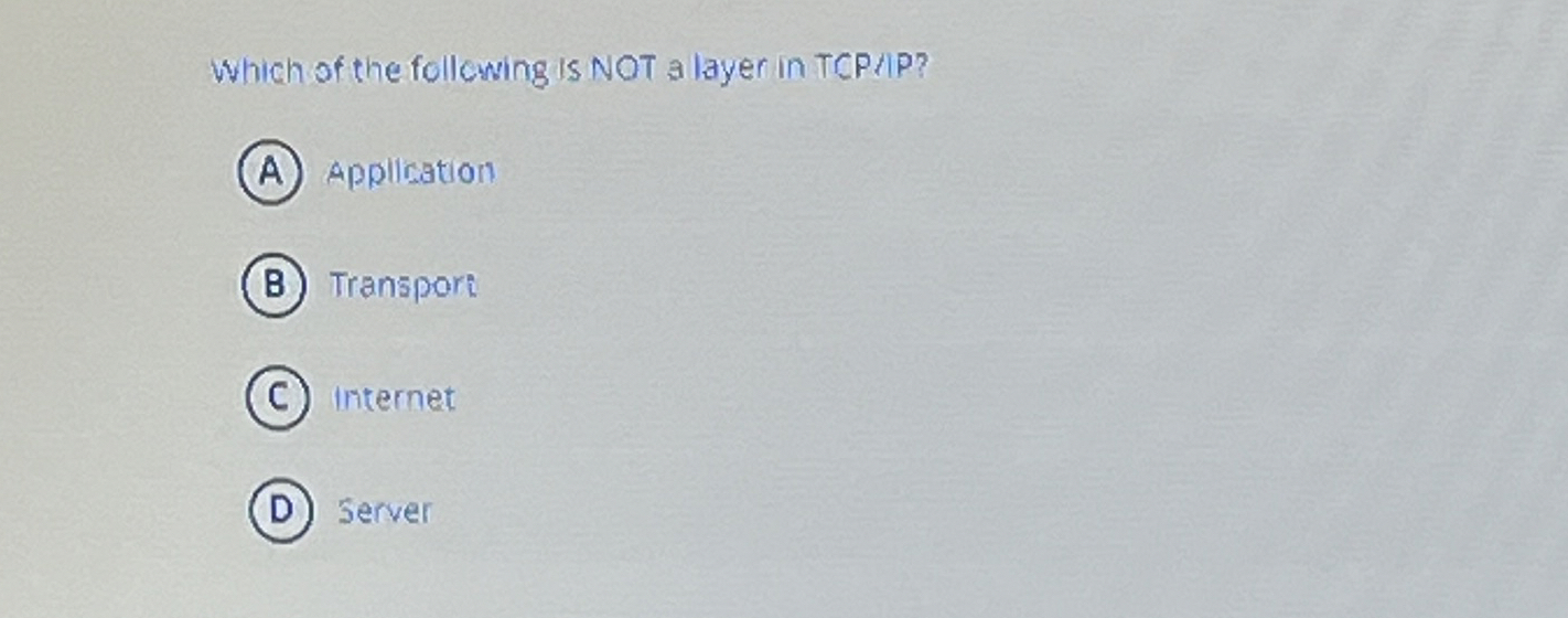 Which of the following is NOT a layer in TCP IP ?