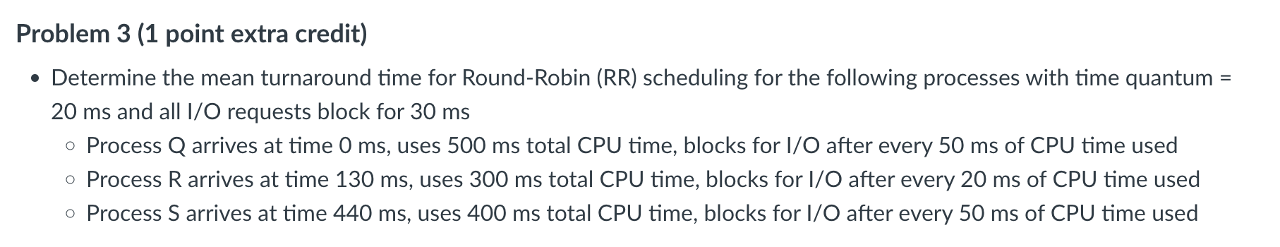 Problem 3 ( 1 point extra credit ) - Determine