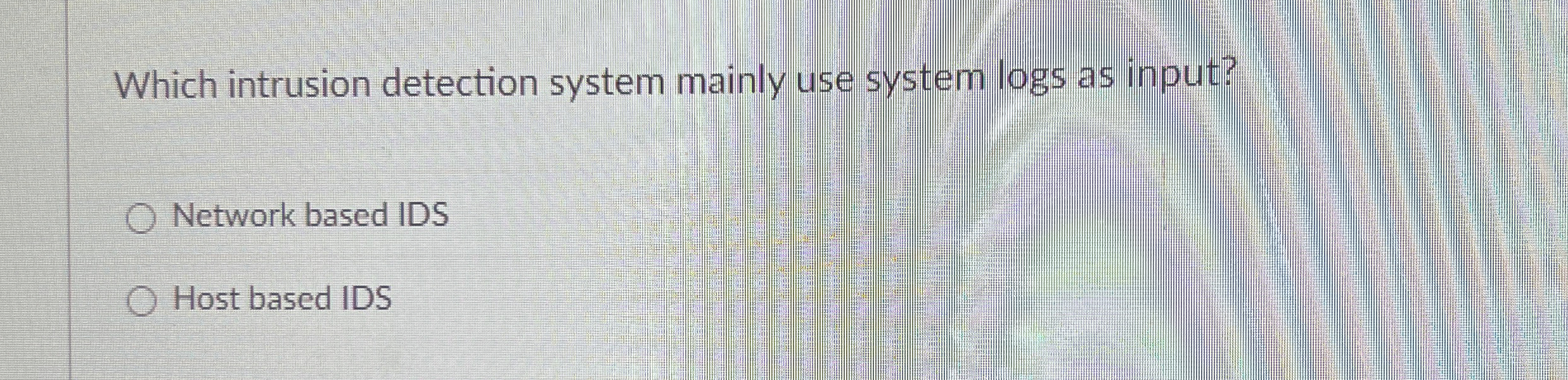Which intrusion detection system mainly use