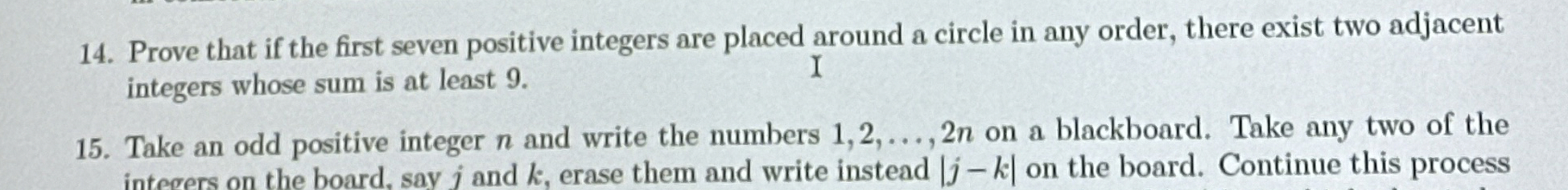 Prove that if the first seven positive integers
