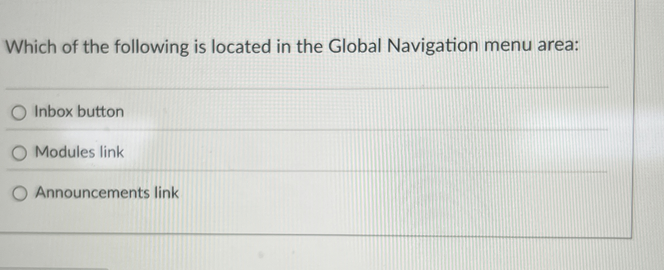 Which of the following is located in the Global