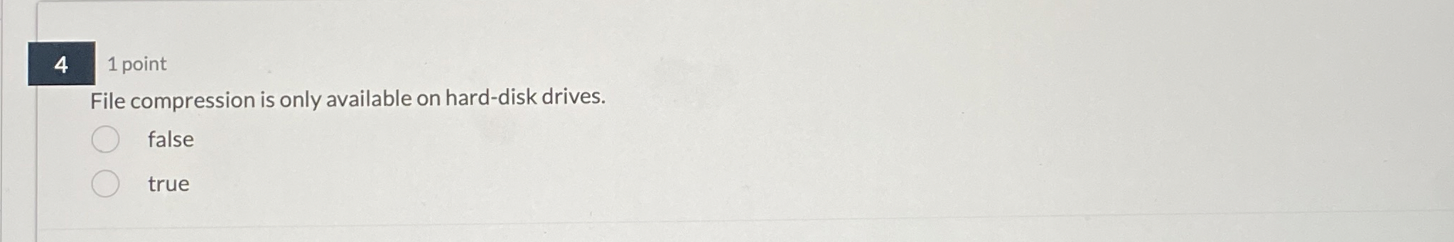 4 1 point File compression is only available on