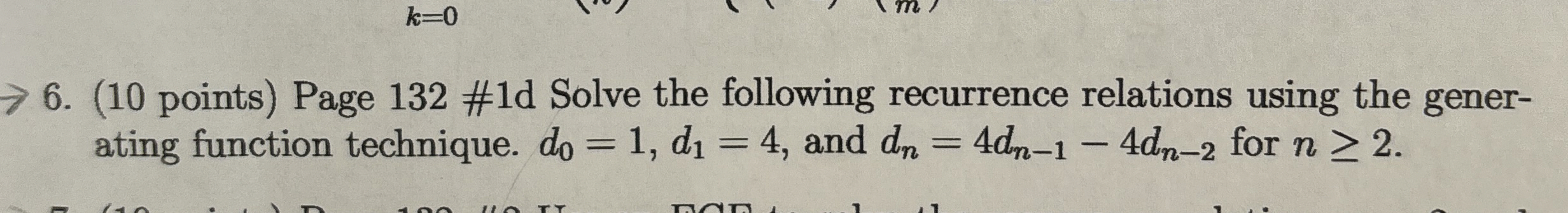 ( 1 0 points ) Page 1 3 2 # 1 d Solve the