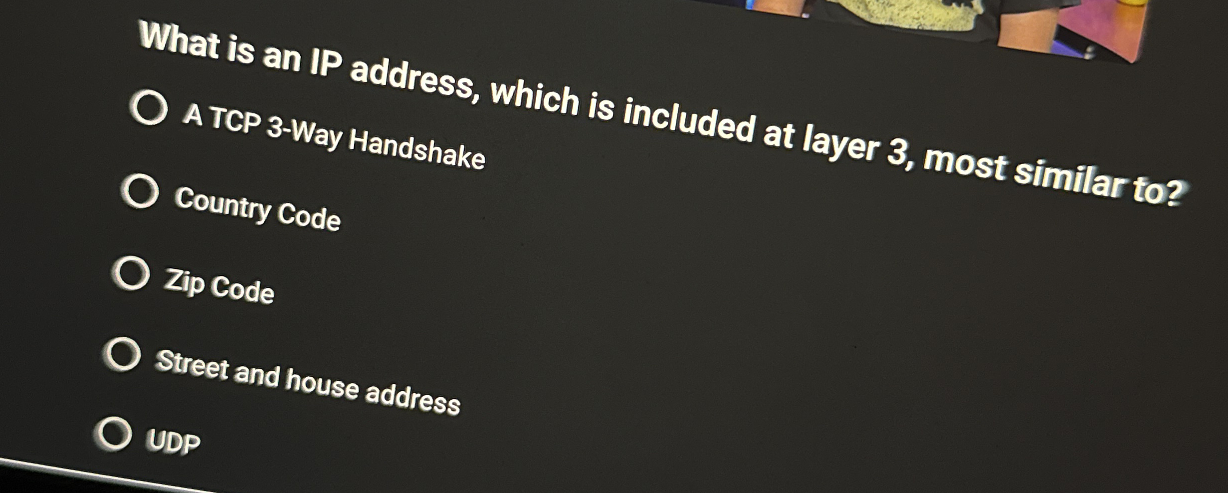 What is an IP address, which is included at layer
