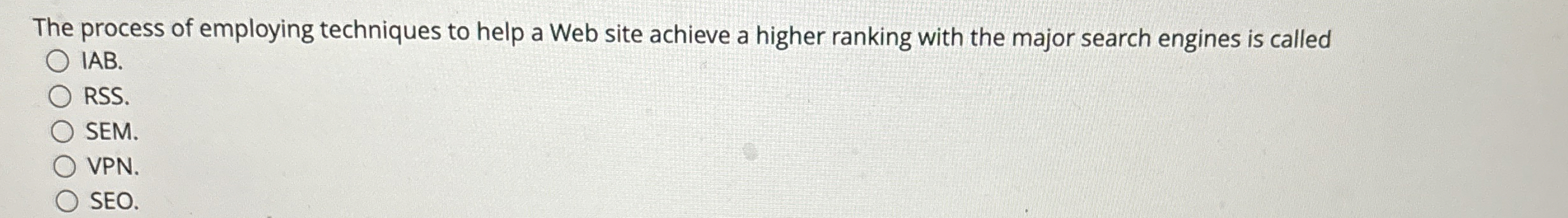 The process of employing techniques to help a Web
