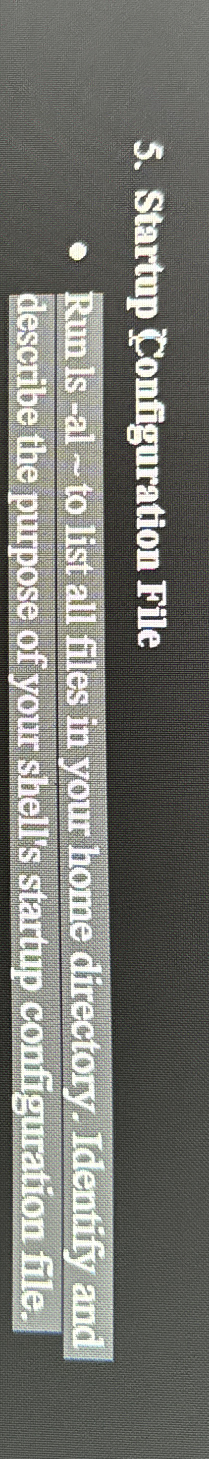 Startup Configuration File Runis - al - to list