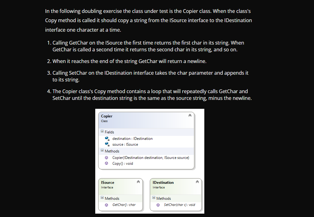 This is C# using MSTest: In the following