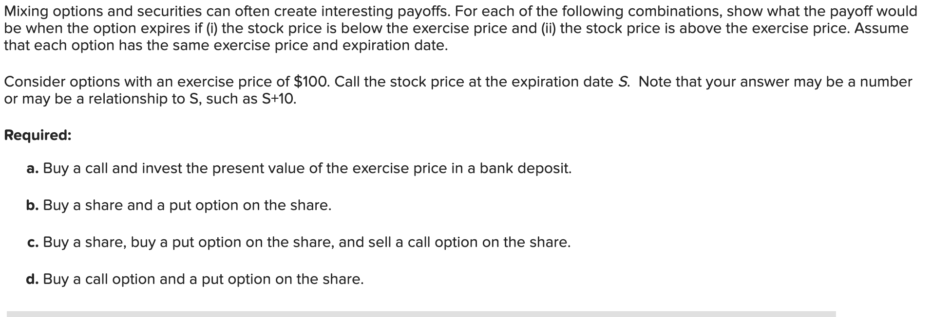 Mixing options and securities can often create