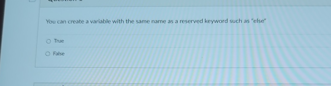 You can create a variable with the same name as a