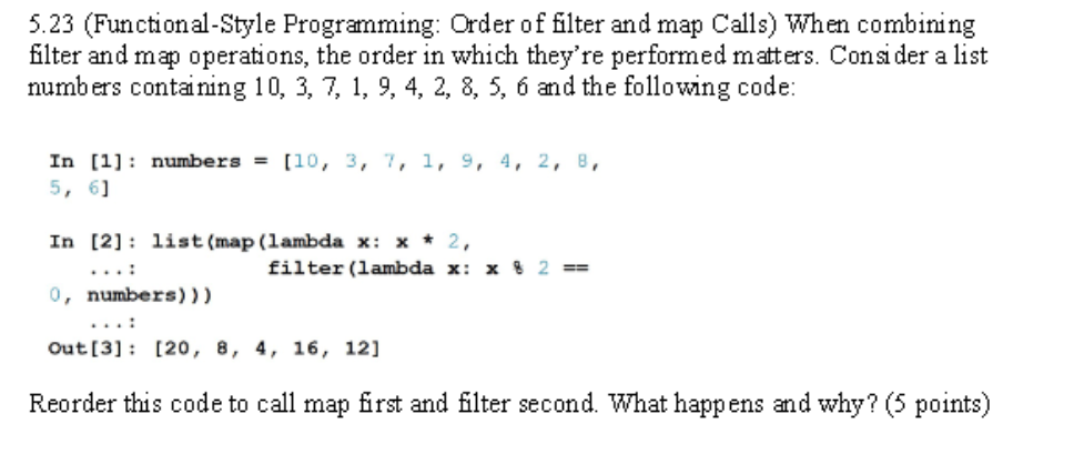 5 . 2 3 ( Functional - Style Programming: Order
