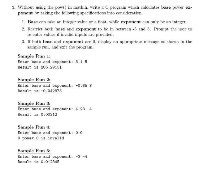 please write in c and leave comments Without