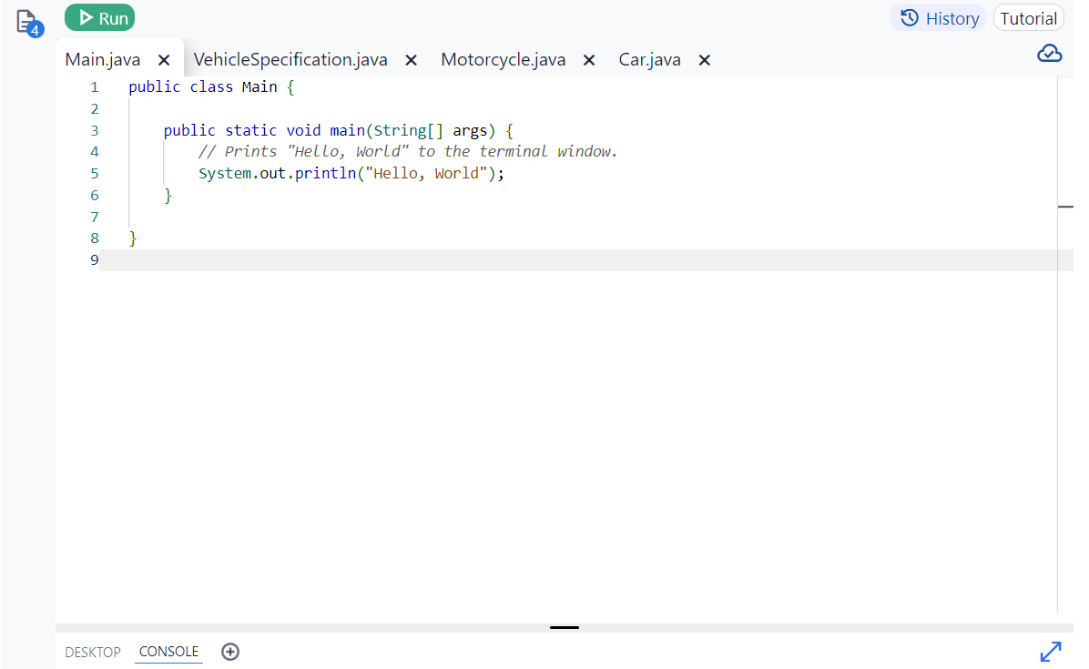 Examine the Car and Motorcycle classes. Determine