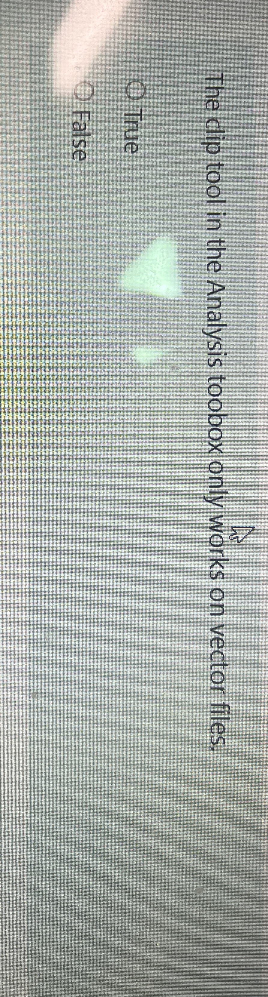 The clip tool in the Analysis toobox only works