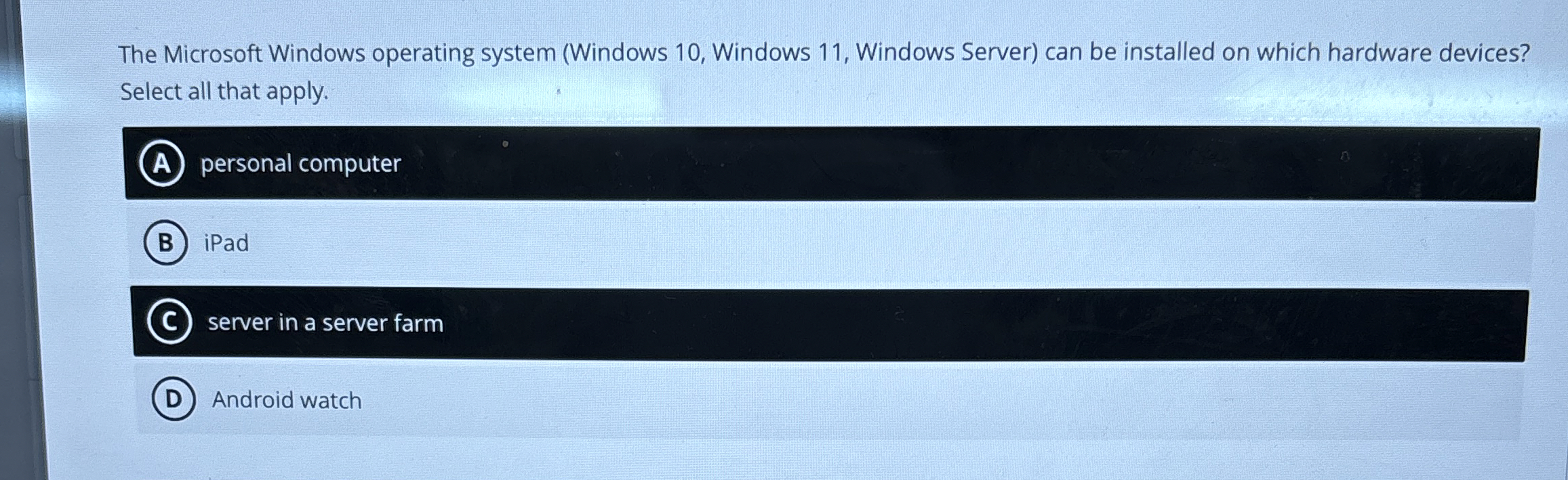 The Microsoft Windows operating system ( Windows