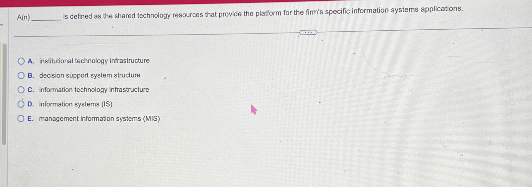 A ( n ) is defined as the shared technology