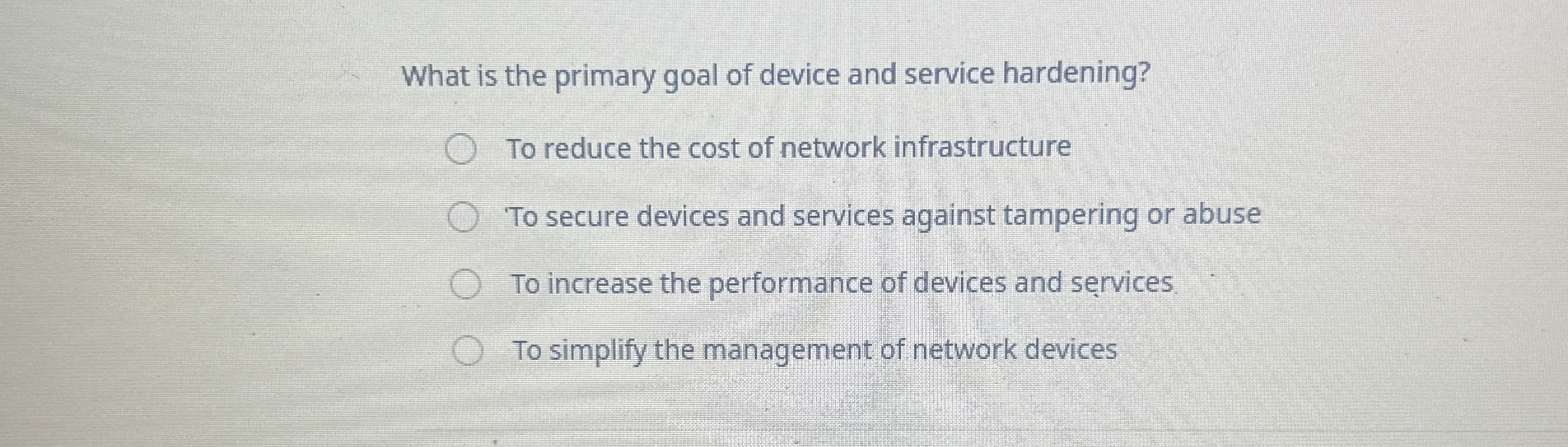 What is the primary goal of device and service
