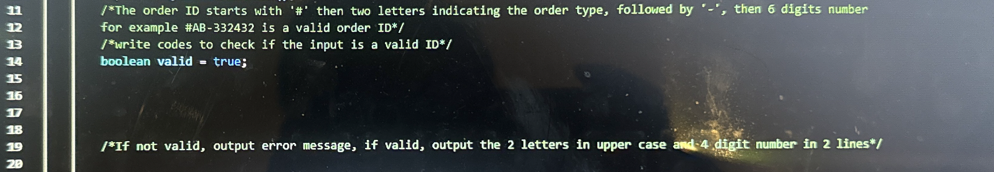 3 1 / 1 3 The order ID starts with ' # ' then two