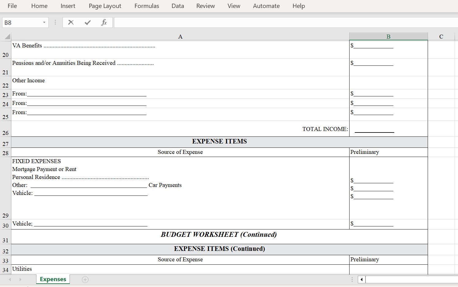 Please read the instructions and the data