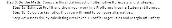 Step 3: Do the Math: Compare ffinancial impact