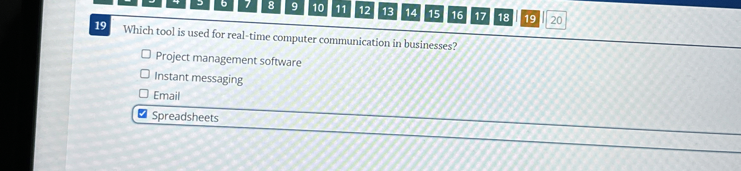 1 9 Which tool is used for real - time computer