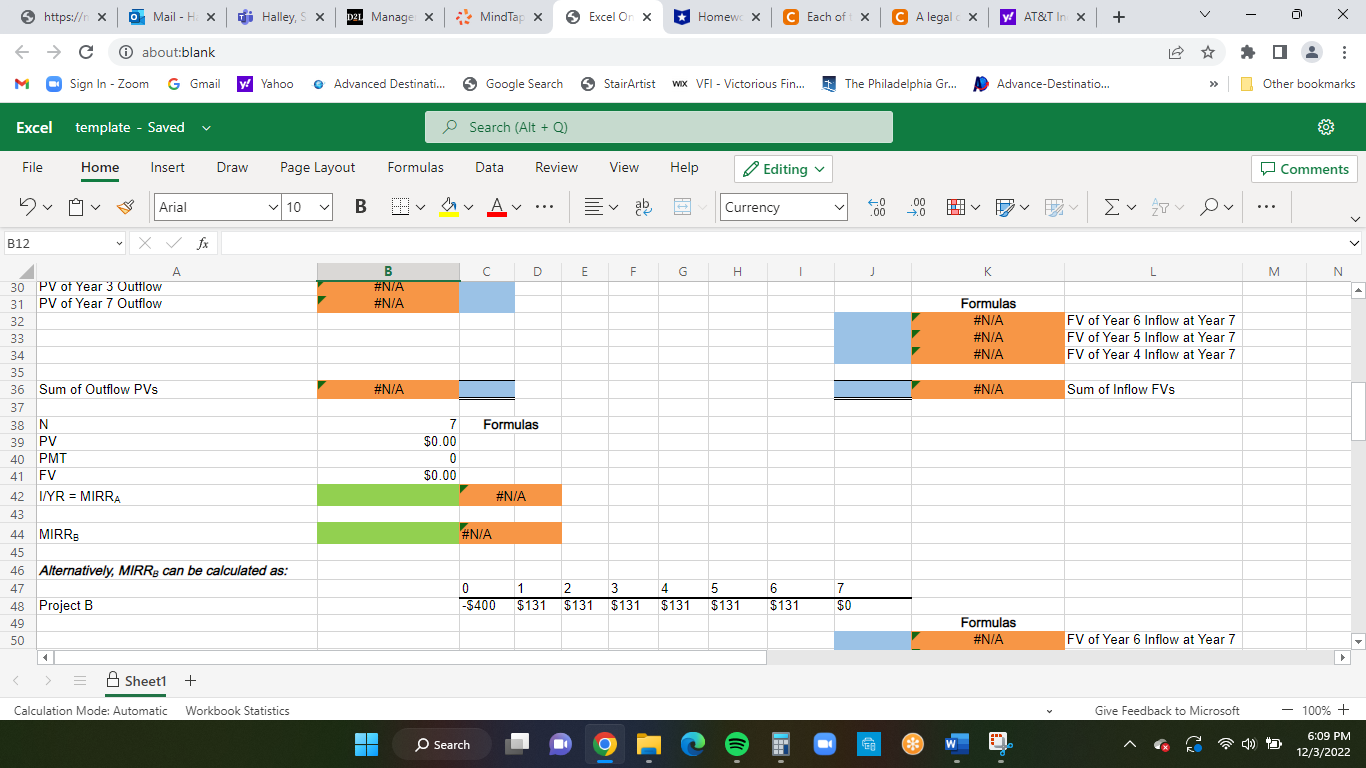 Excel Online Structured Activity: Capital